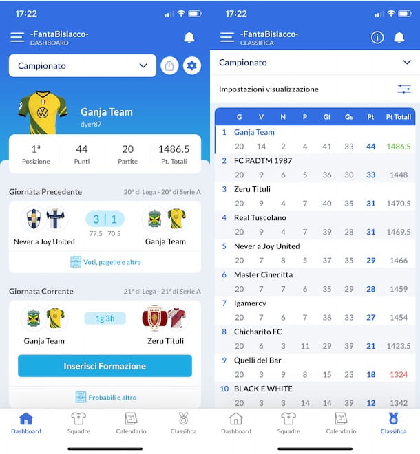 Fantasy football app