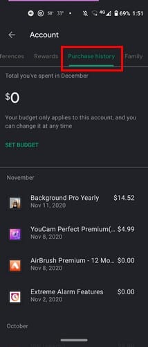 How to view your Google Play purchase history