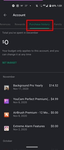 Cómo ver tu historial de compras de Google Play