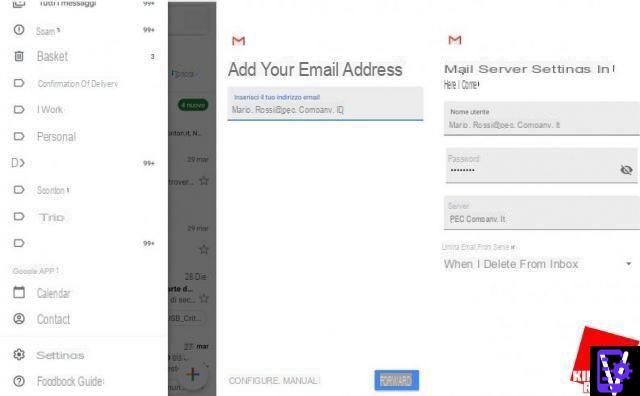 Uso de PEC con Gmail: guía rápida