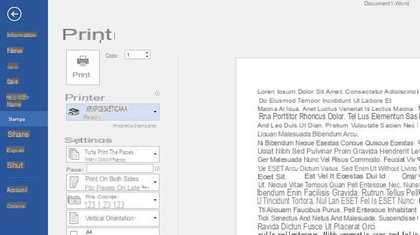 Come stampare da Word