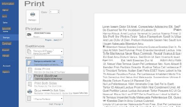 Come stampare da Word