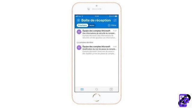 Como usar o Outlook em um iPhone?