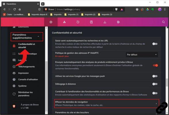 ¿Cómo elimino las contraseñas guardadas en Brave?