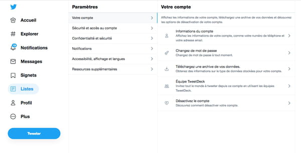 Excluir uma conta do Twitter: a solução fácil