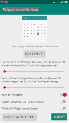 Widget Screensaver le permite usar cualquier widget como protector de pantalla