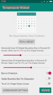 Widget Screensaver le permite usar cualquier widget como protector de pantalla