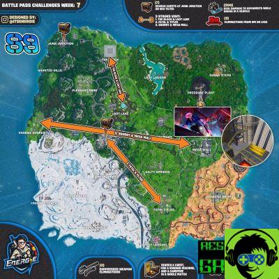 Fortnite Temporada 9: Guia de Os desafios da semana 7