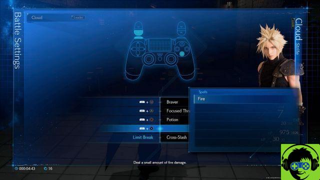 Como alterar os atalhos de ataque no Final Fantasy VII Remake Demo