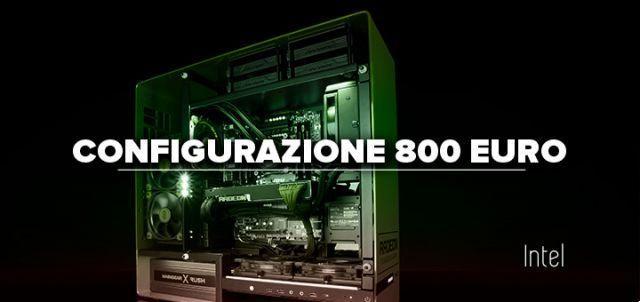 Configurazione PC gaming 800 euros • AMD e Intel (2022)