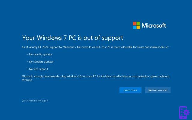 Windows 7, aujourd'hui arrêt au support étendu. Qu'est-ce que cela signifie et comment passer à Windows 10 gratuitement