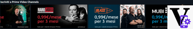 New Amazon Prime Video channels at 0,99 euros for the first 3 months