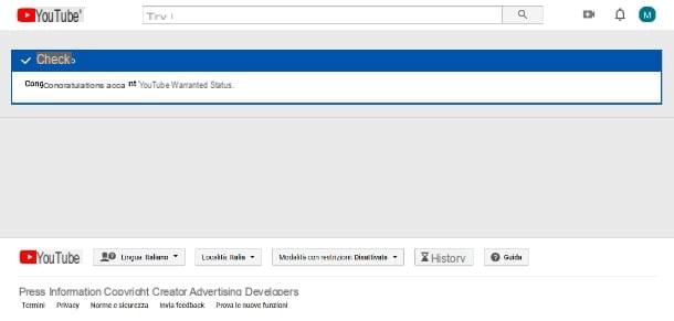 Come avere il verificato su YouTube