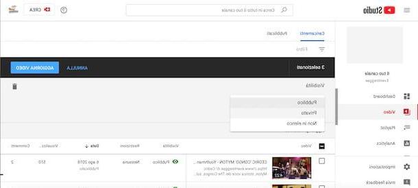 Come rendere privato un video su YouTube