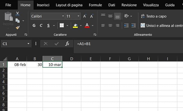 How to sum in Excel