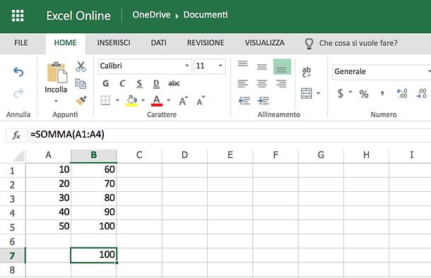 How to sum in Excel