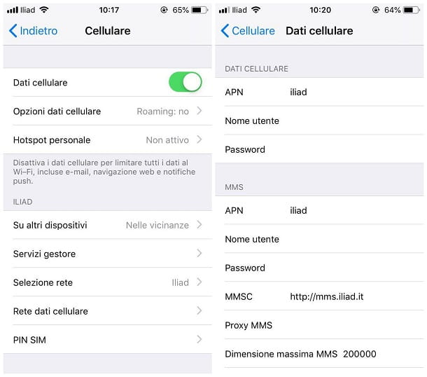 How to activate mobile data