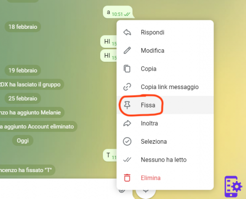 Comment réparer (mettre en surbrillance) un message sur Telegram