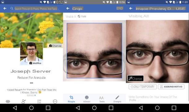 How to change the thumbnail of the Facebook profile photo