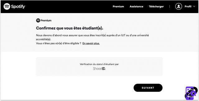 Como faço o upgrade para uma assinatura do Spotify Premium Student?